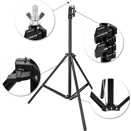 10-Inch LED Ring Light Kit with 7ft Professional Tripod Stand