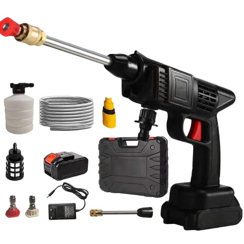 48V Cordless High-Pressure Car Washer – Portable Wireless Spray Gun