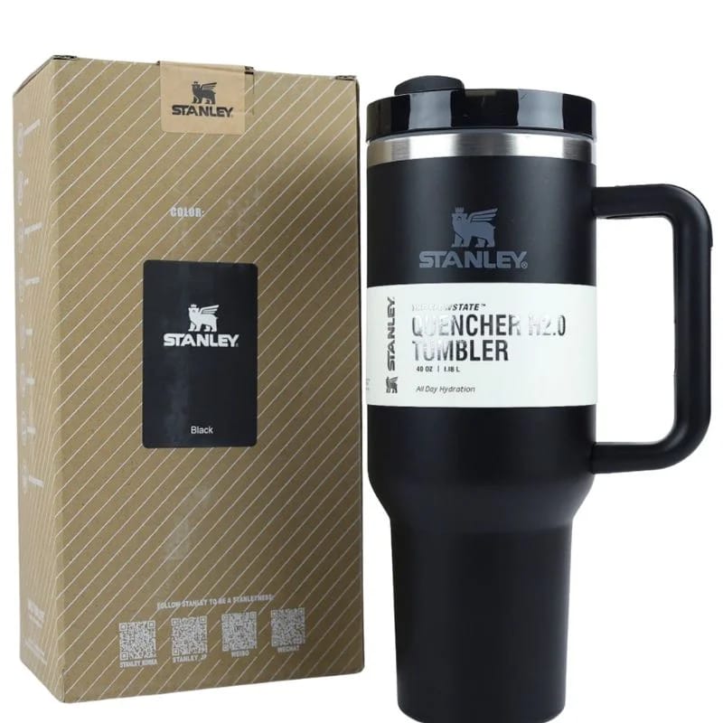 Black Stanley 40oz Stainless Steel Tumbler – Vacuum Insulated