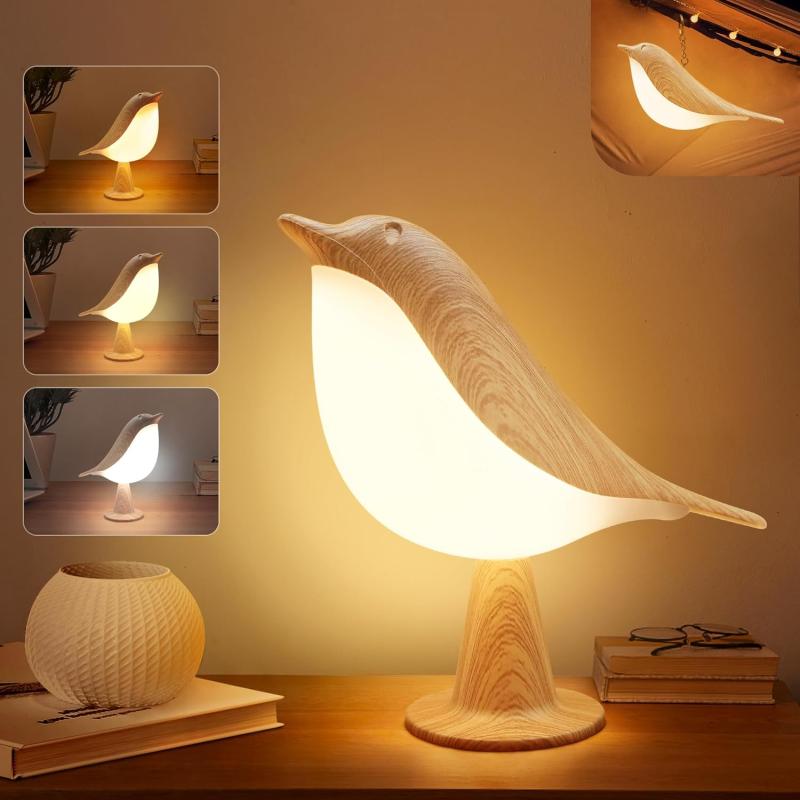 Bird Cordless Table Lamp – 3-Color Touch Dimmer