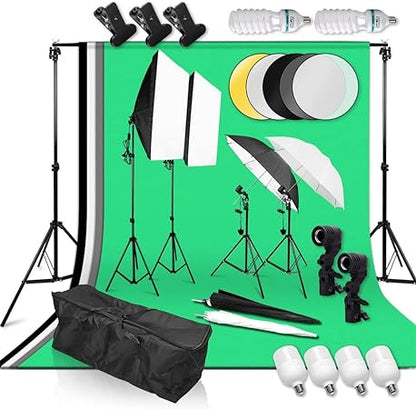 10-Inch LED Ring Light Kit with 7ft Professional Tripod Stand