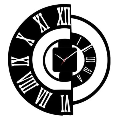 3D DIY Wooden Wall Clock – Silent Quartz Decorative Clock