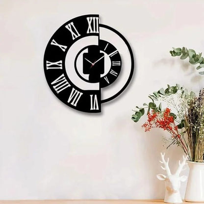 3D DIY Wooden Wall Clock – Silent Quartz Decorative Clock