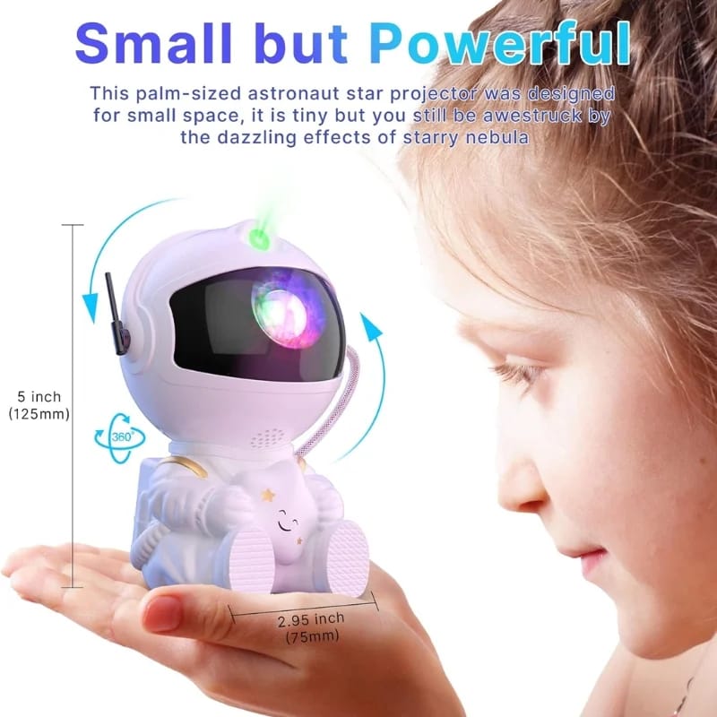 Mini Astronaut Galaxy Projector – Star & Nebula Night Light