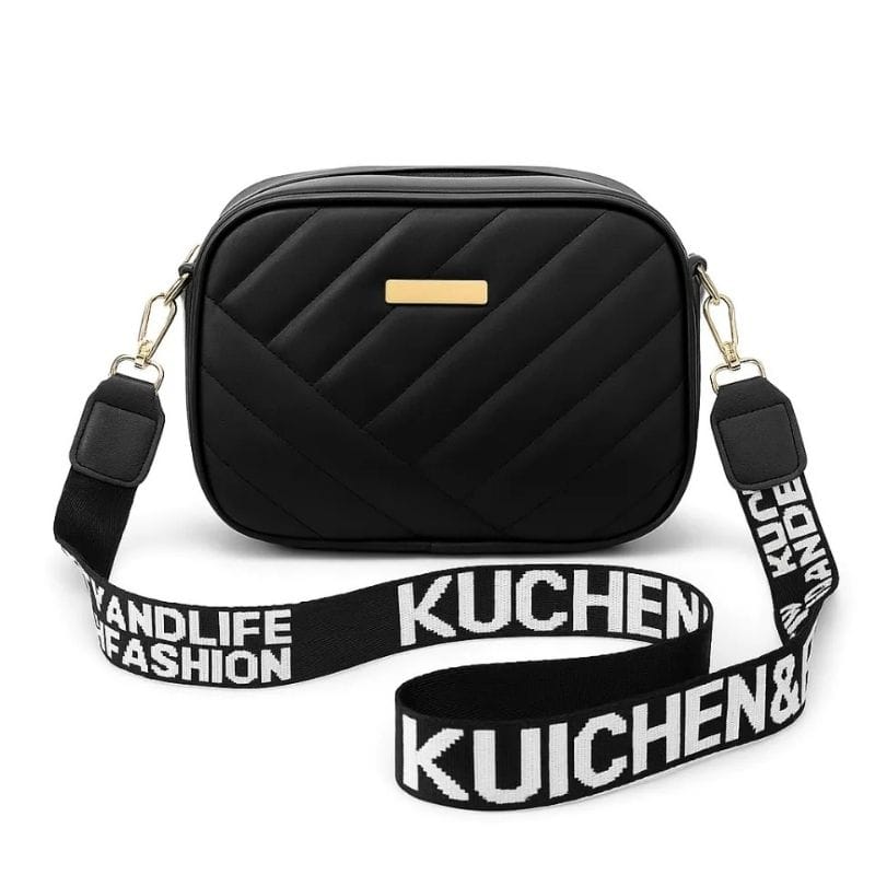 Black Leather Handbag – Stylish Shoulder & Crossbody Bag