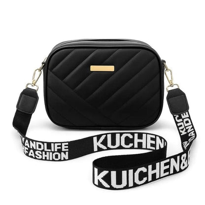 Black Leather Handbag – Stylish Shoulder & Crossbody Bag