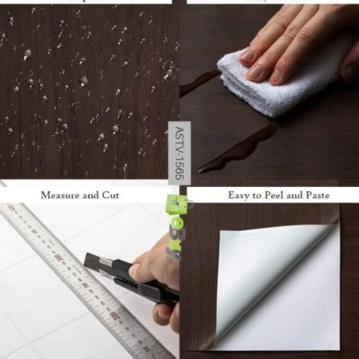 Self-Adhesive Wooden Wallpaper – Peel & Stick Decor (YM504)