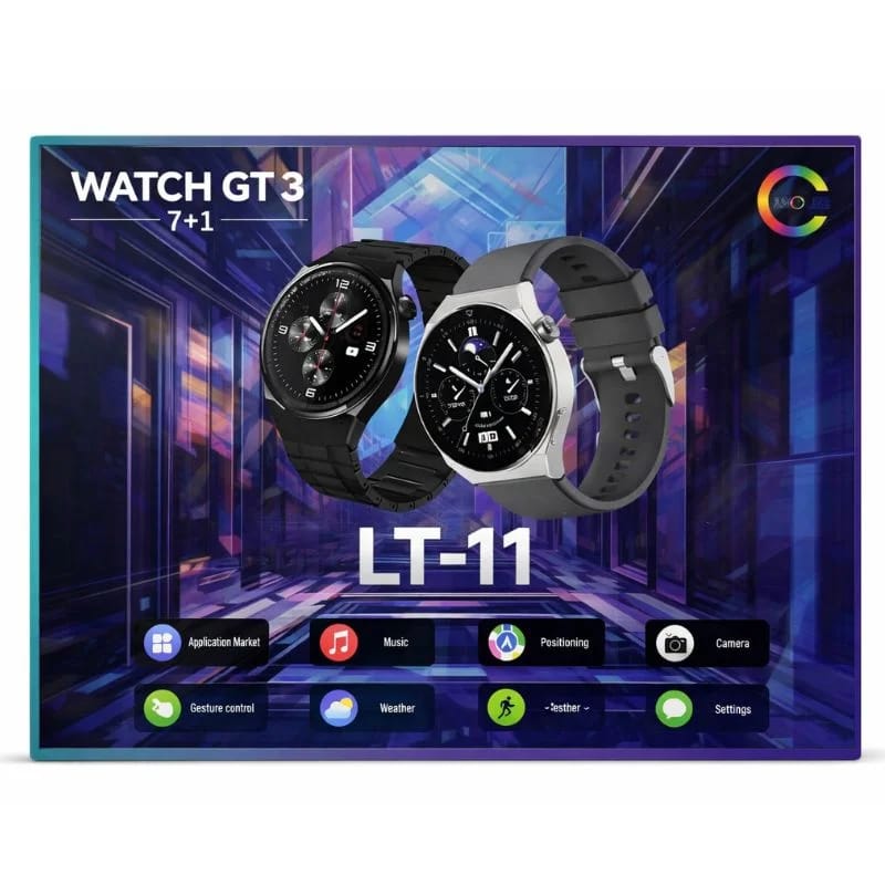 LT-11 GT 3 Smart Watch – 1.3" Fitness & Heart Rate Tracker