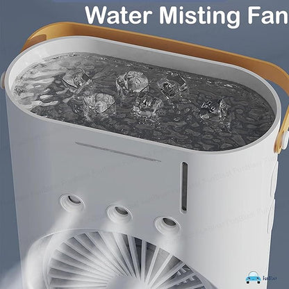Mini Double Head Mist Fan | Portable Air Cooler & Humidifier
