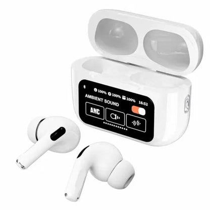 A9 Pro Smart Screen Wireless Earbuds – ANC & Bluetooth 5.4 Technology