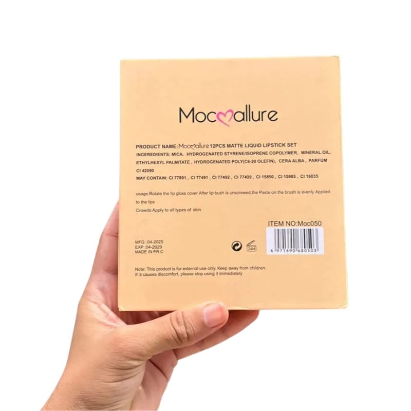 Mocallure 12-Piece Matte Liquid Lipstick Set