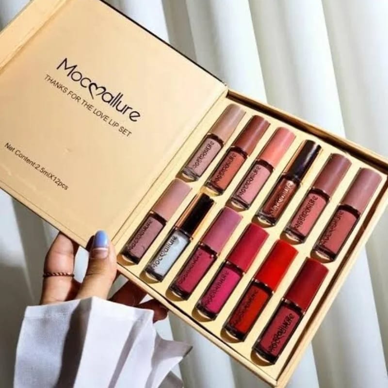 Mocallure 12-Piece Matte Liquid Lipstick Set