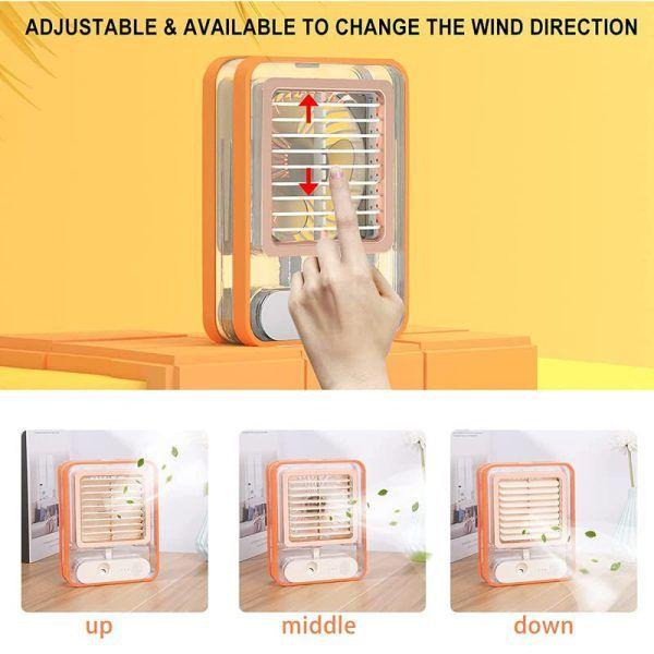 3-in-1 Mini Air Cooler – Portable Desktop Fan & Humidifier