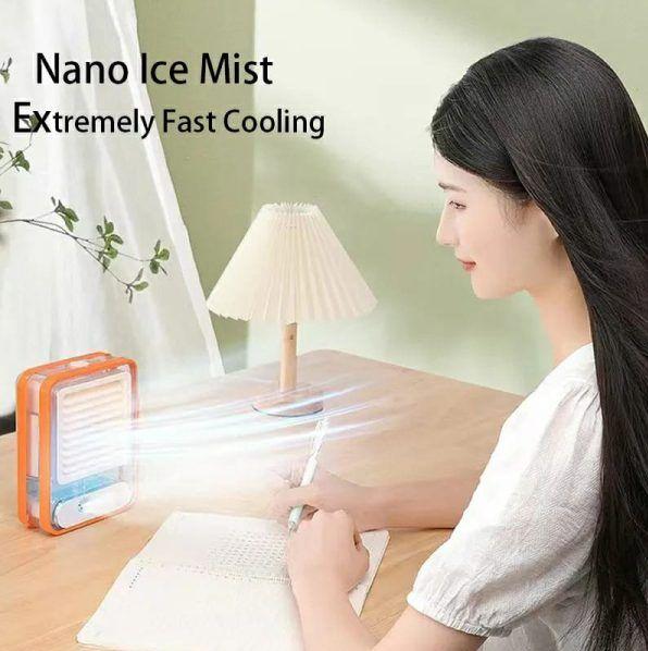 3-in-1 Mini Air Cooler – Portable Desktop Fan & Humidifier