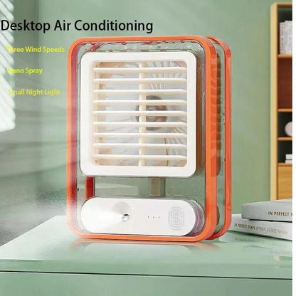 3-in-1 Mini Air Cooler – Portable Desktop Fan & Humidifier