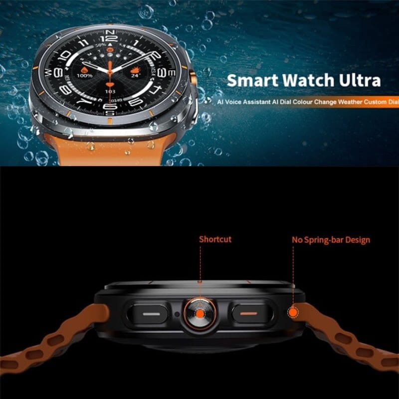 TF7 Ultra Smart Watch – AMOLED Display & Metal Body