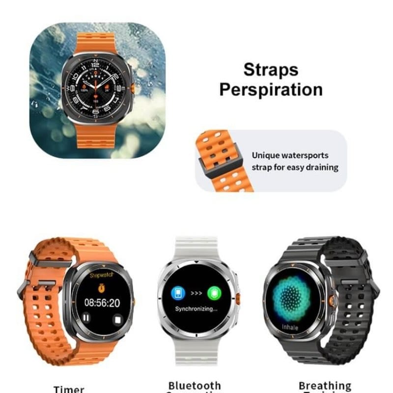 TF7 Ultra Smart Watch – AMOLED Display & Metal Body
