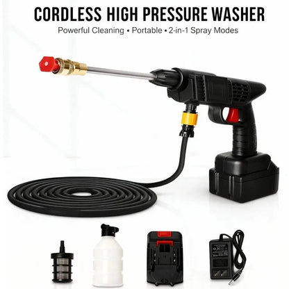 48V Cordless High-Pressure Car Washer – Portable Wireless Spray Gun
