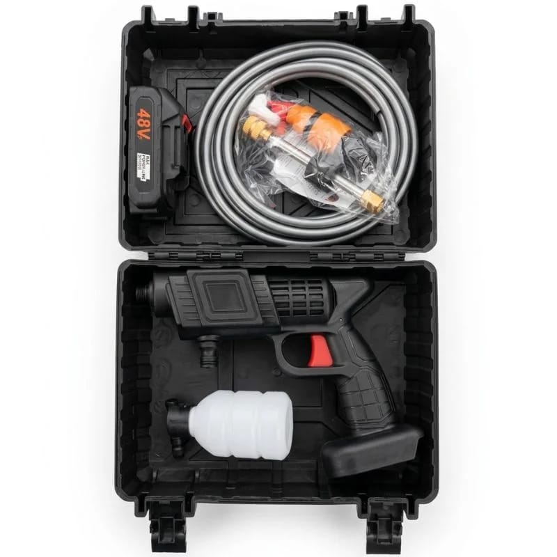 48V Cordless High-Pressure Car Washer – Portable Wireless Spray Gun