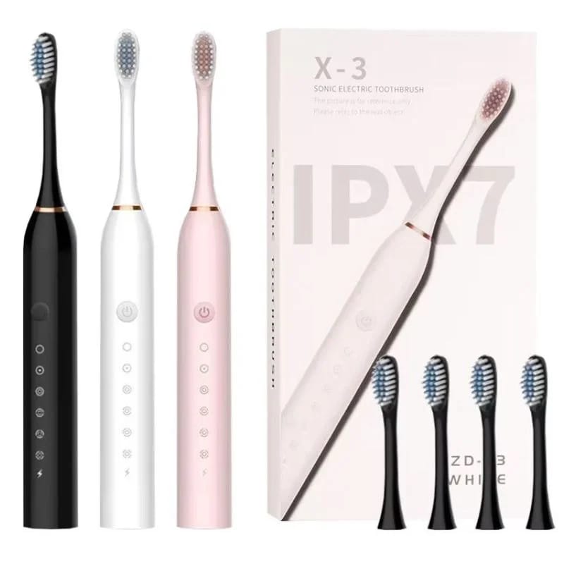X3 Sonic Electric Toothbrush – Rechargeable with 5 Smart Cleaning Modes