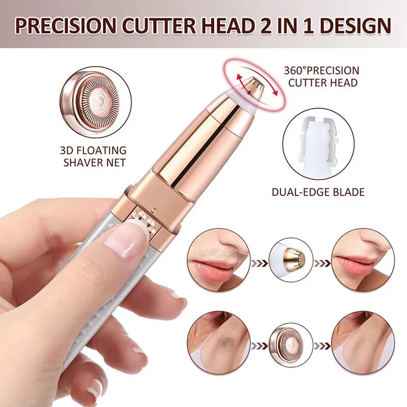 2-in-1 Flawless Facial & Eyebrow Trimmer
