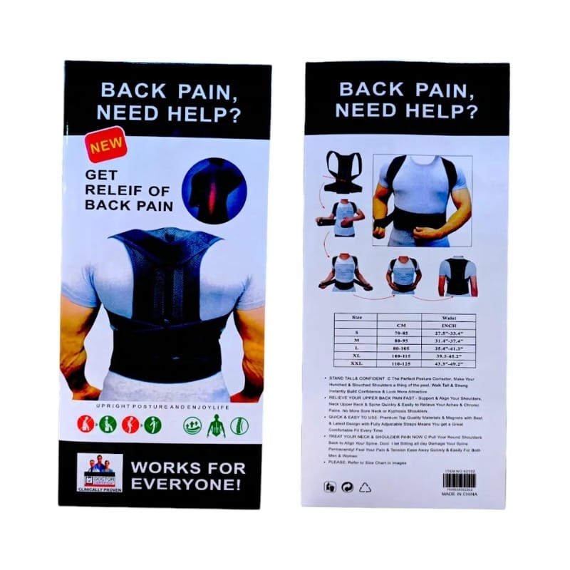 Professional Posture Corrector – Adjustable Spine & Lumbar Support