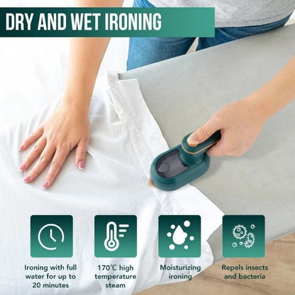 Portable Mini Steam Iron – Handheld Garment Steamer