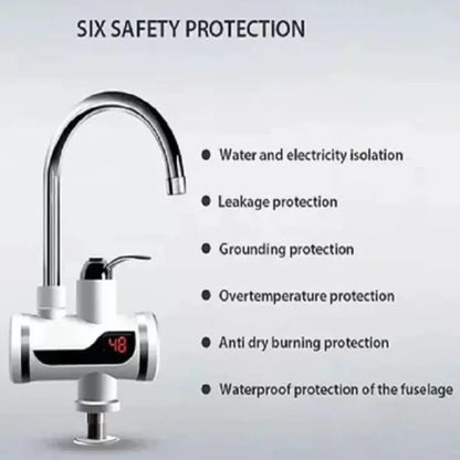 Instant Electric Heating Faucet – Digital Temperature Display