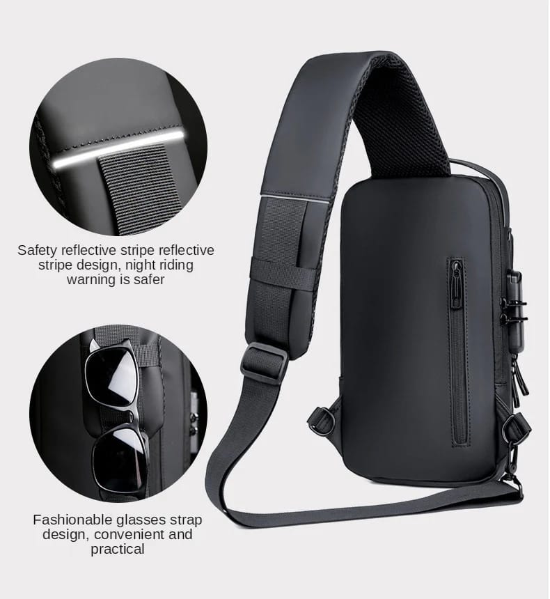 Anti-Theft Crossbody Bag – USB Charging Edition