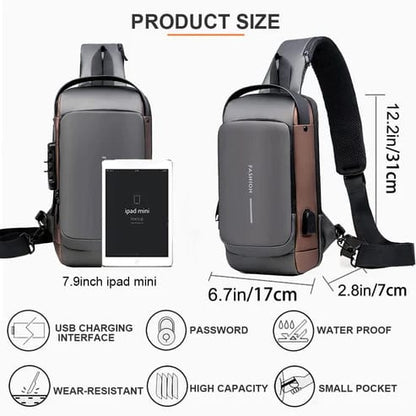 Anti-Theft Crossbody Bag – USB Charging Edition