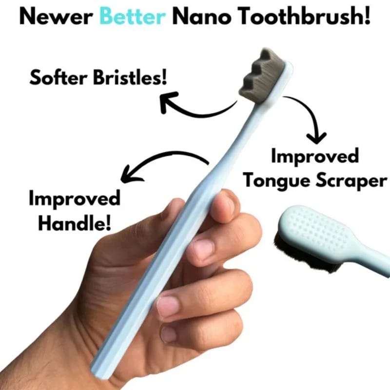 Nano Toothbrush with Travel Case – Ultra Soft Bristles