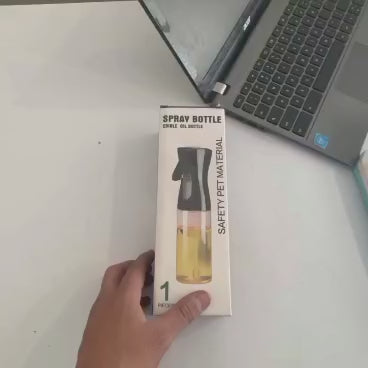 Plastic Glass Kitchen Cooking Spray Bottle | 200ML | BBQ Olive Oil & Vinegar Oil Sprayer